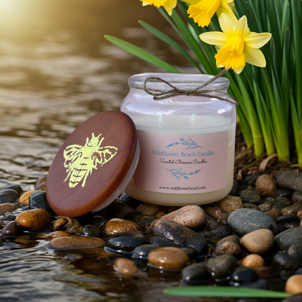 Spiced Apple 16 oz - Wildflower Beach Candles