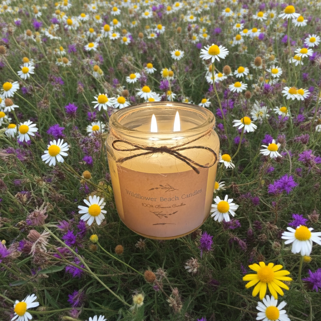 Wisteria & Lilac 16 oz candle - Wildflower Beach Candles